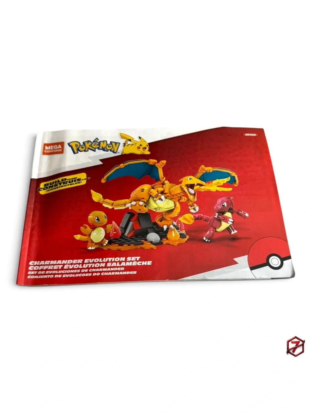 Mega Construx Pokémon Charmander Evolution Set HFG06 313pc Near Complete w/ Box